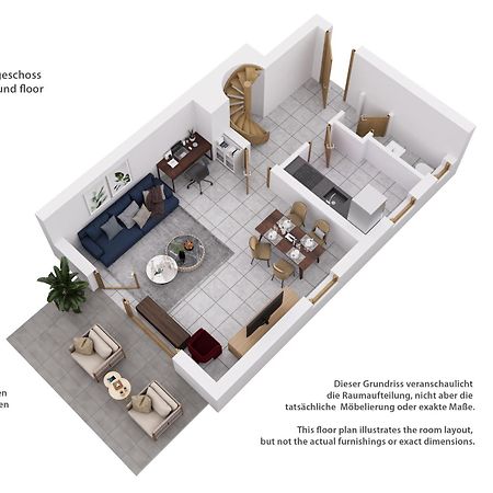 Moderne Maisonette Mit Garten Unterschleißheim Esterno foto