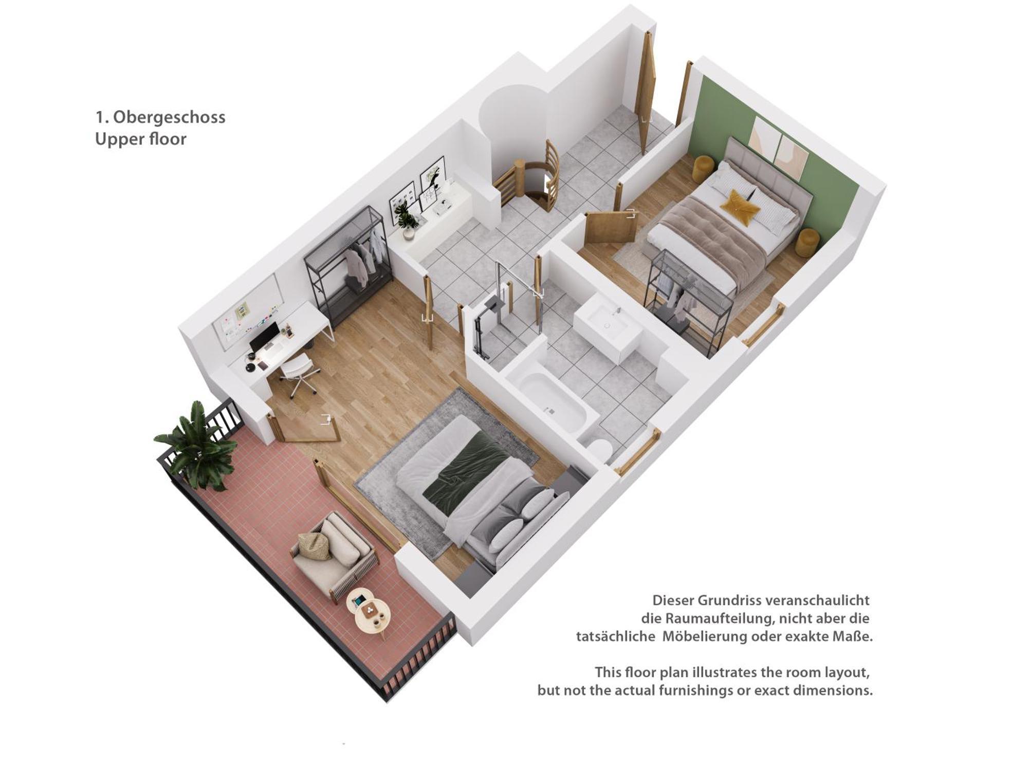Moderne Maisonette Mit Garten Unterschleißheim Esterno foto