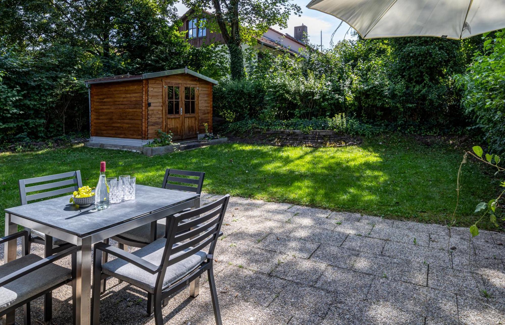 Moderne Maisonette Mit Garten Unterschleißheim Esterno foto
